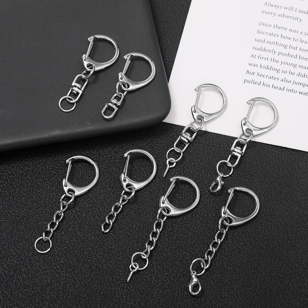 Jewelry Making Hoops - 10pcs Lobster Claw Clasp Key Ring