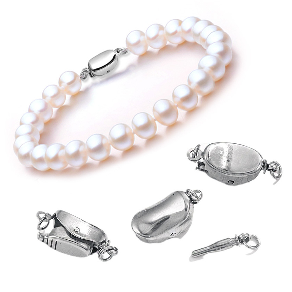 Jewelry Making Bead - 5 Pcs Titanium Steel Necklace Buckles