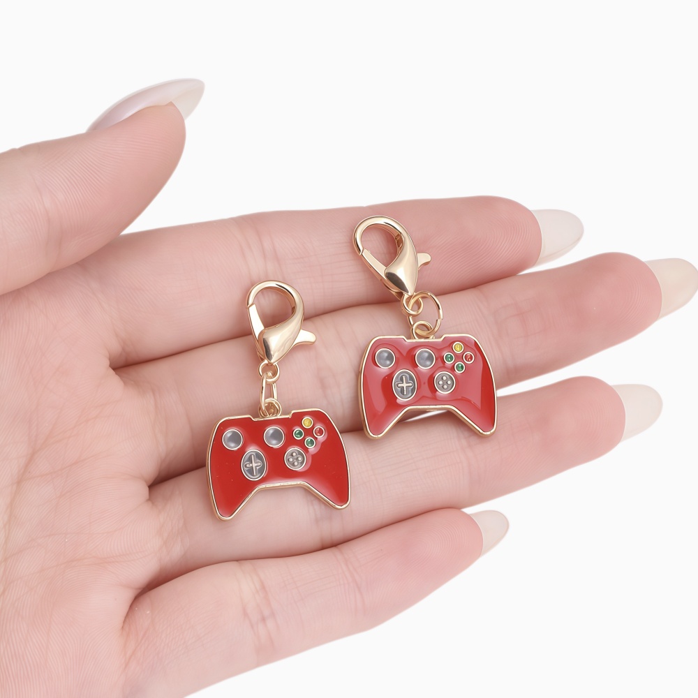 Jewelry Making Game - 10Pcs Enamel Game Controller Charm With