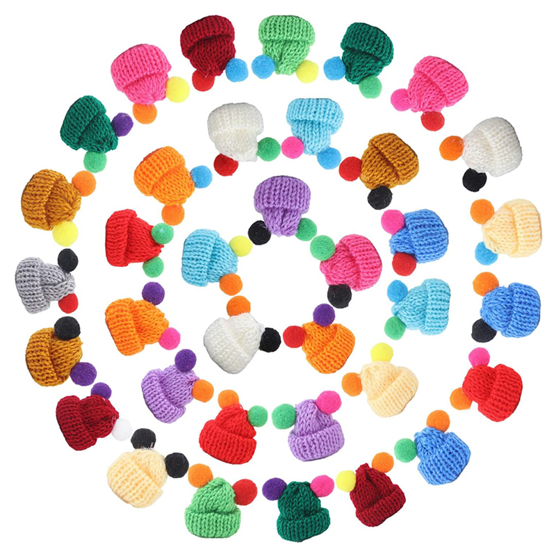 Jewelry Making Table - 10/20pcs Mini Knitting Hats Knitted Christmas