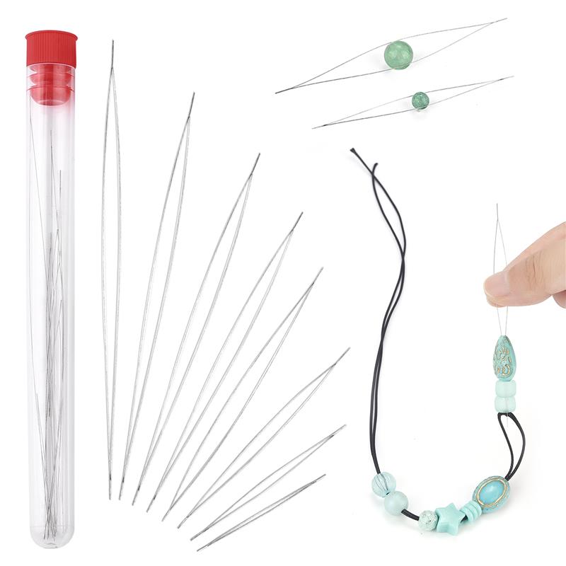 Beading Needle Fine - 1set Open Beading Needles Pins Curved