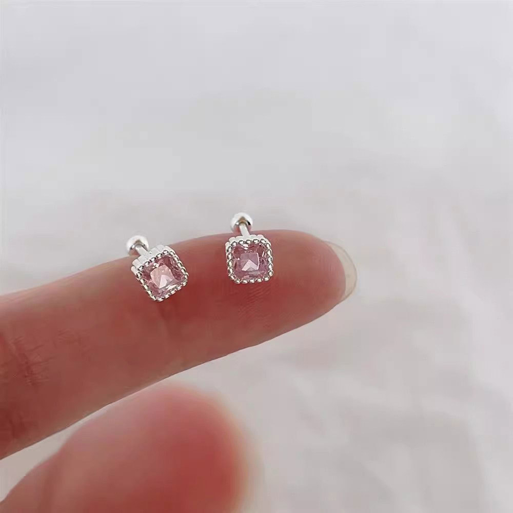 Beading Needle Fine - 925 Silver Needle Zircon Square Bead