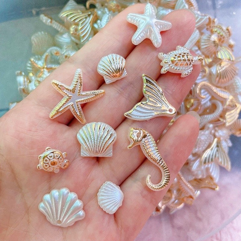 Jewelry Making For Adults - 35/50/60Pcs Ocean Animal Acrylic Beads Set