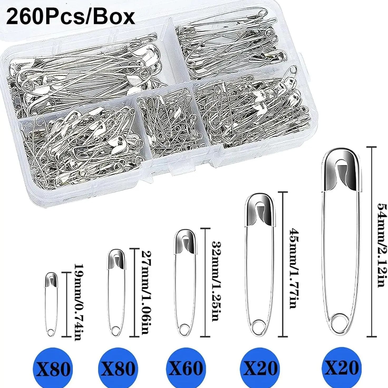 Silver Safety Pins Kit With St - đánh giá và giá Jewelry Making Education