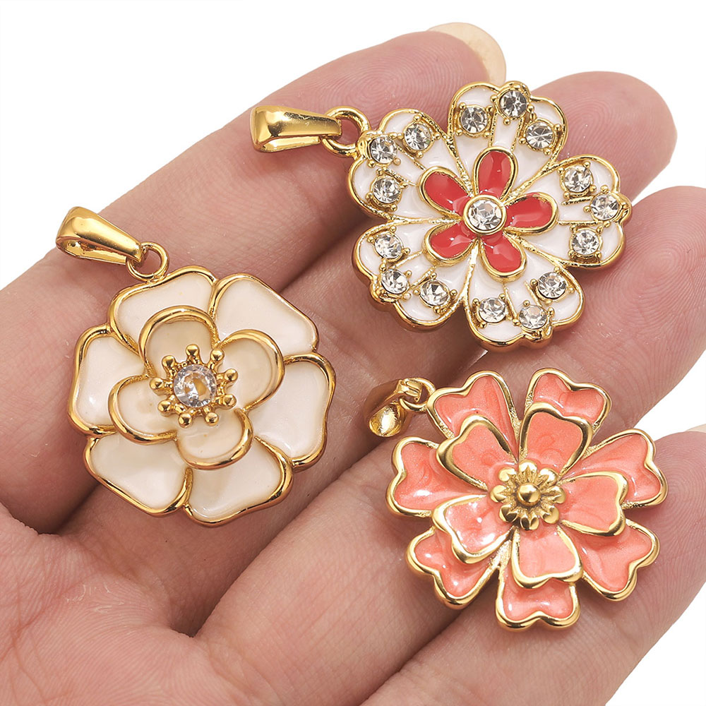 2PCS Stainless Steel Enamel La - đánh giá và giá Jewelry Making Materials Wholesale