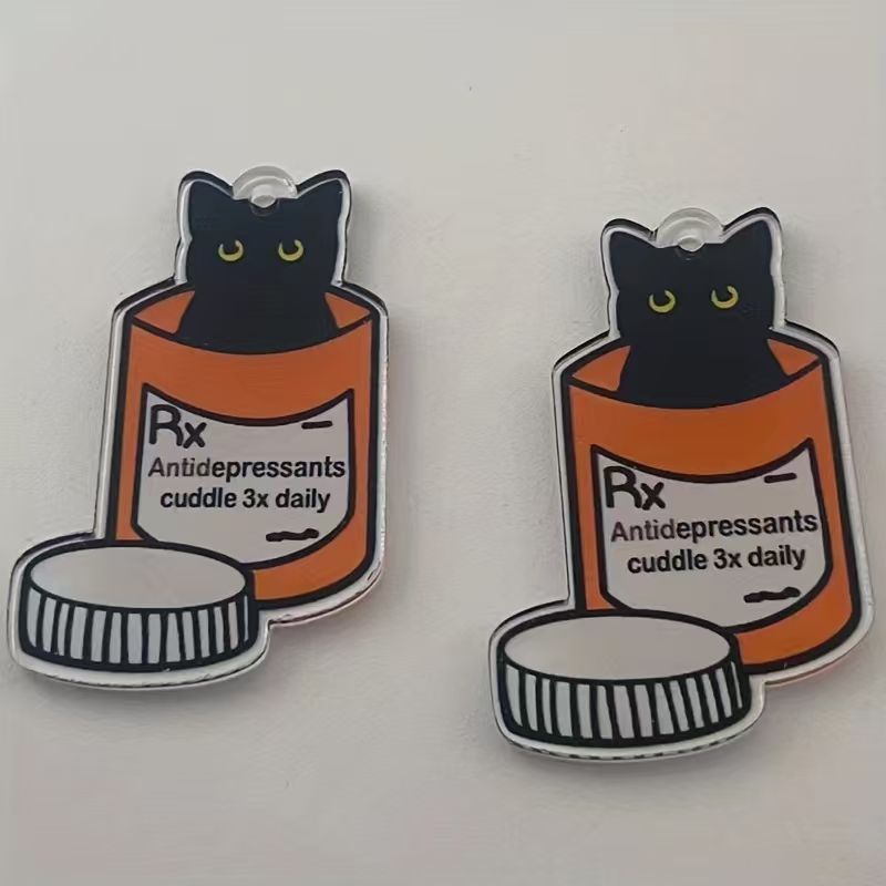 10pcs acrylic medicine cat pen - đánh giá và giá Jewelry Making Diy