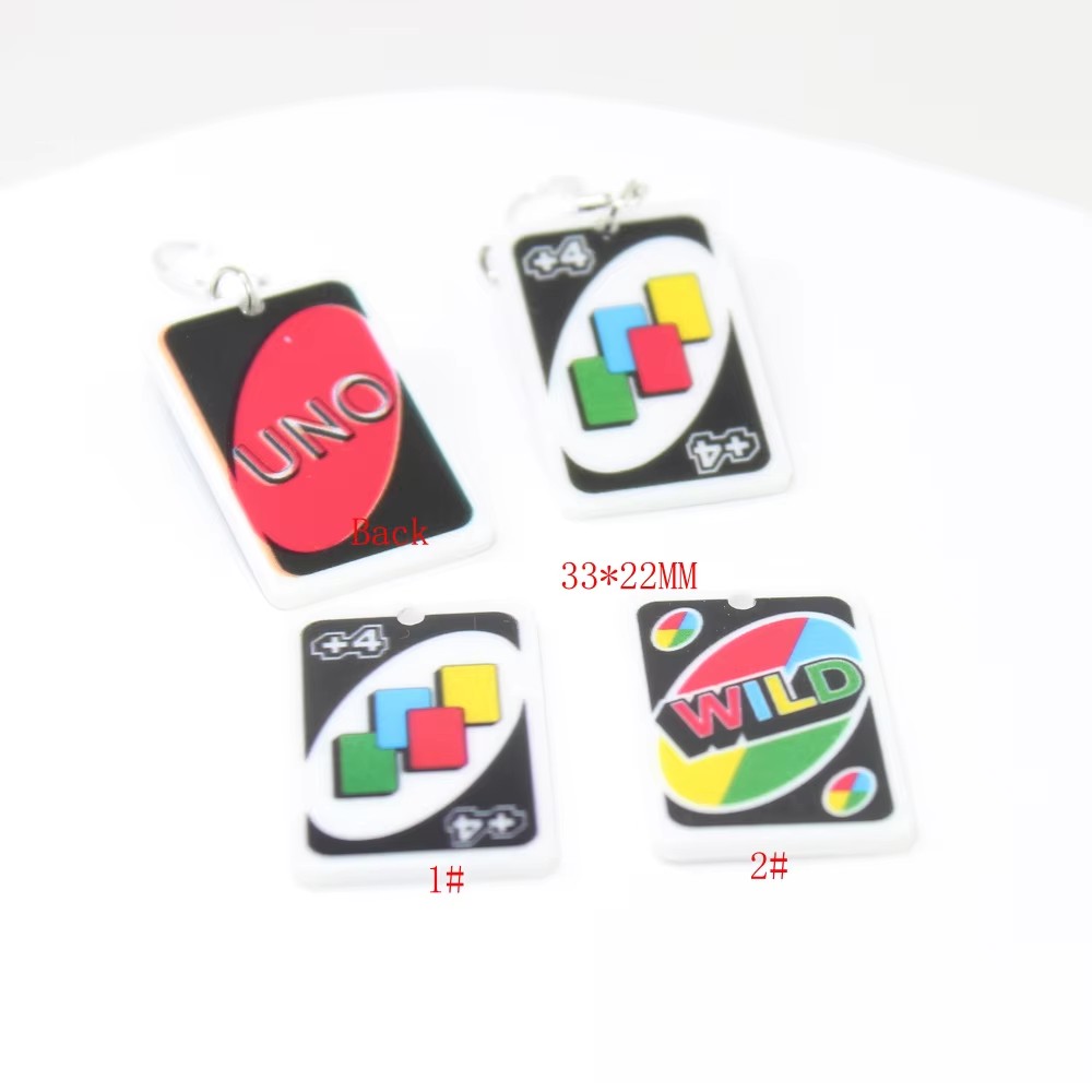 8Pcs/Lot Peker Game Card Charm - đánh giá và giá Jewelry Making Game