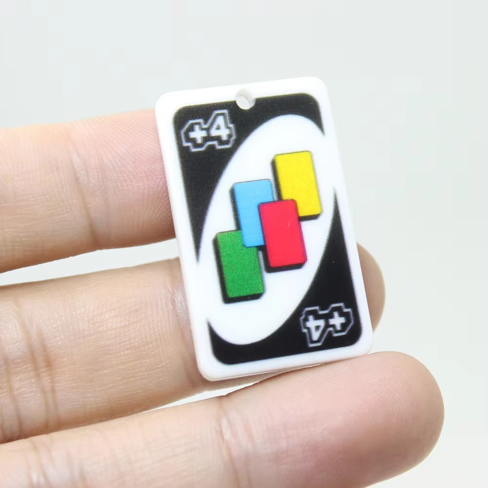 8Pcs/Lot Peker Game Card Charm - đánh giá và giá Jewelry Making Game