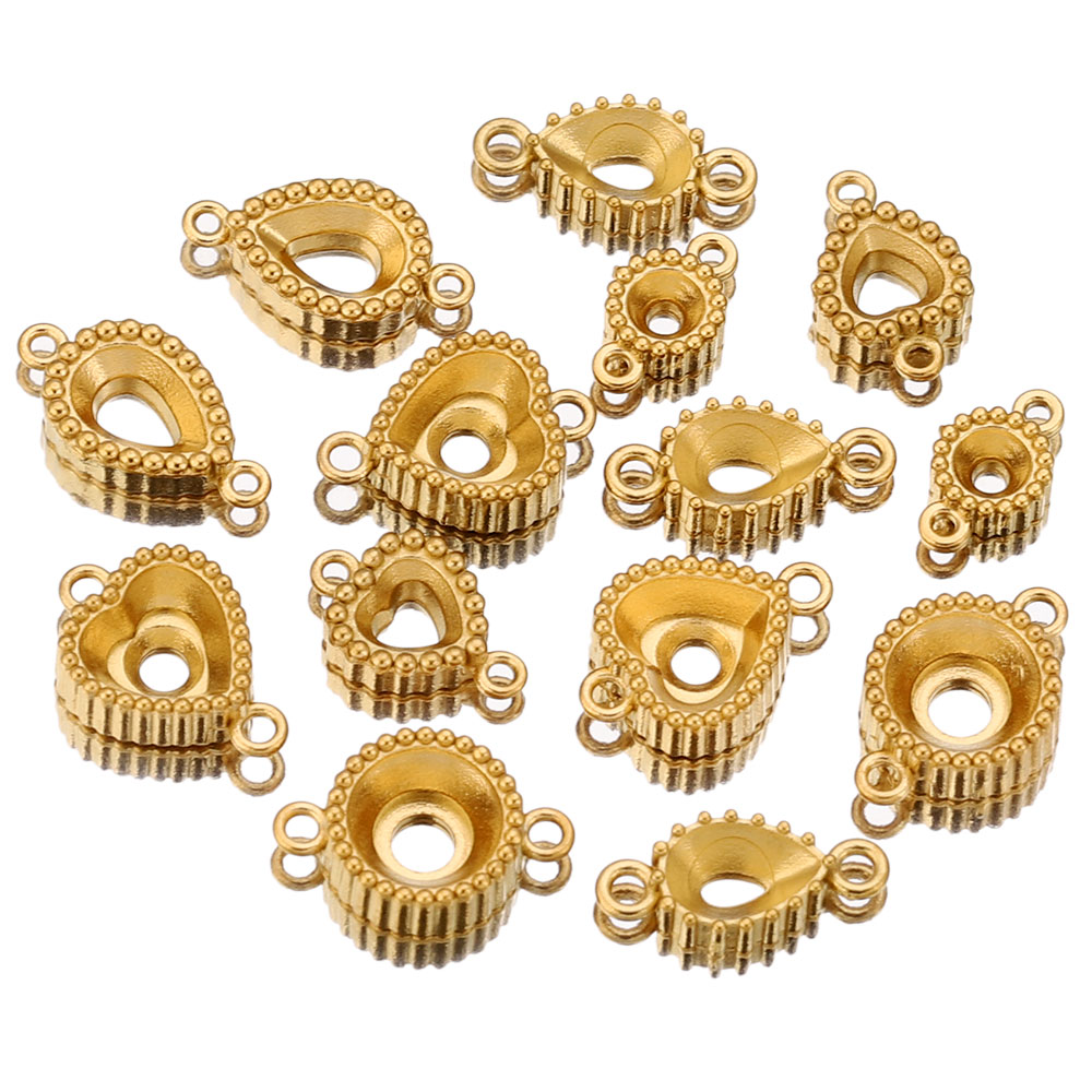 10pcs Stainless Steel Double H - đánh giá và giá Pendant Blank Bezel
