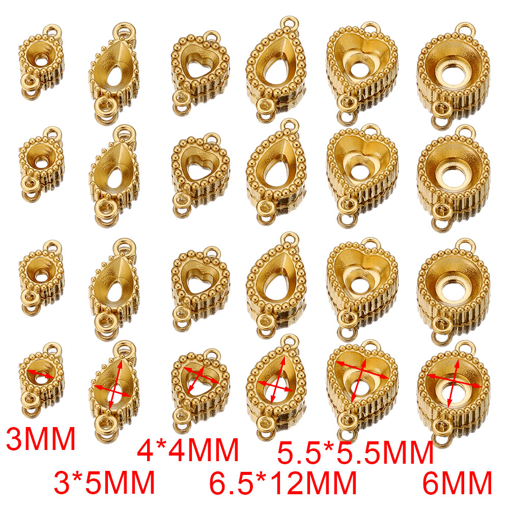 10pcs Stainless Steel Double H - đánh giá và giá Pendant Blank Bezel