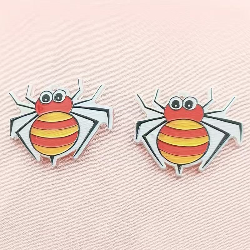 10pcs acrylic Halloween spider - đánh giá và giá Jewelry Making Diy