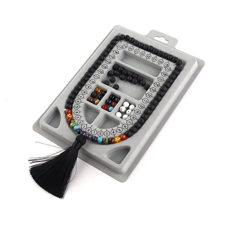1PC Grey Flocked Bead Board Br - đánh giá và giá Jewelry Making Education