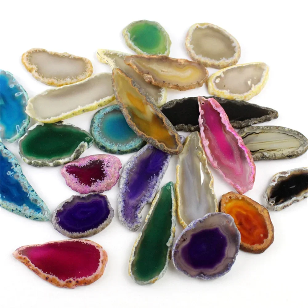 Polished Agate Slices Drilled  - đánh giá và giá Jewelry Making Table