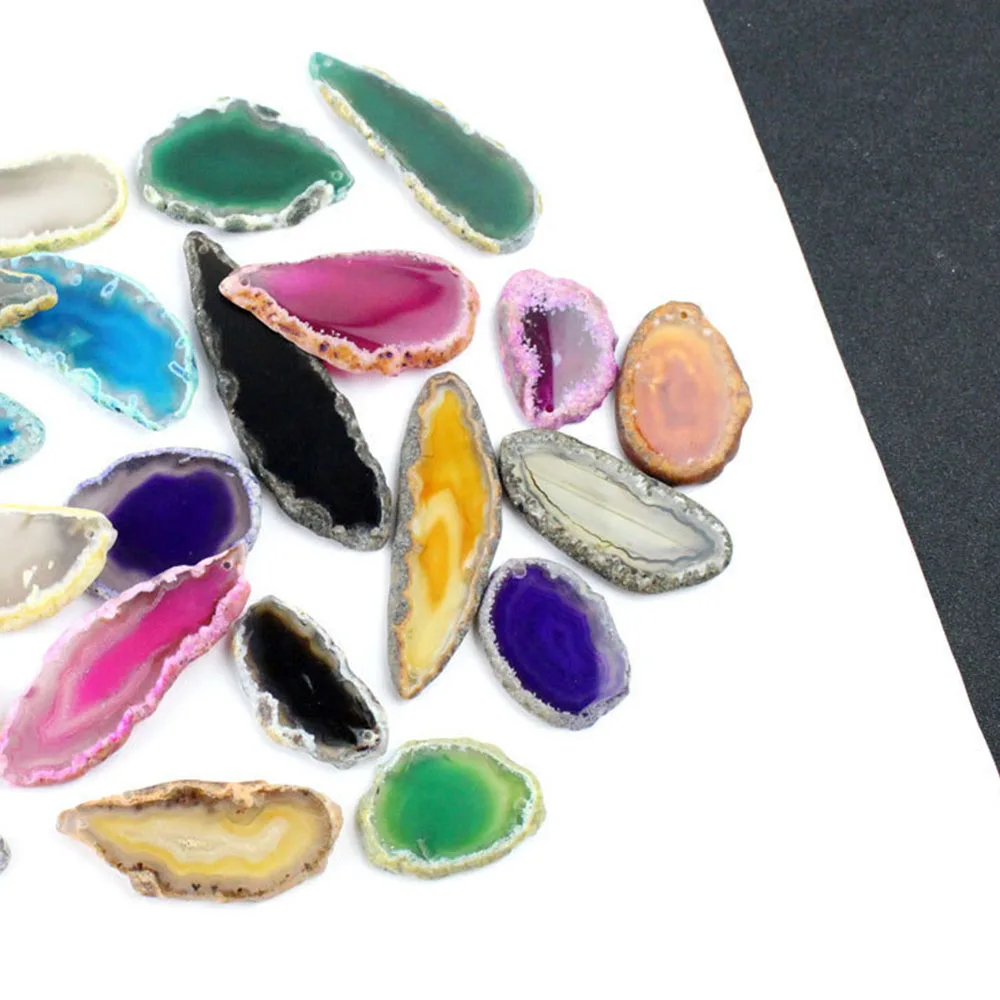 Polished Agate Slices Drilled  - đánh giá và giá Jewelry Making Table