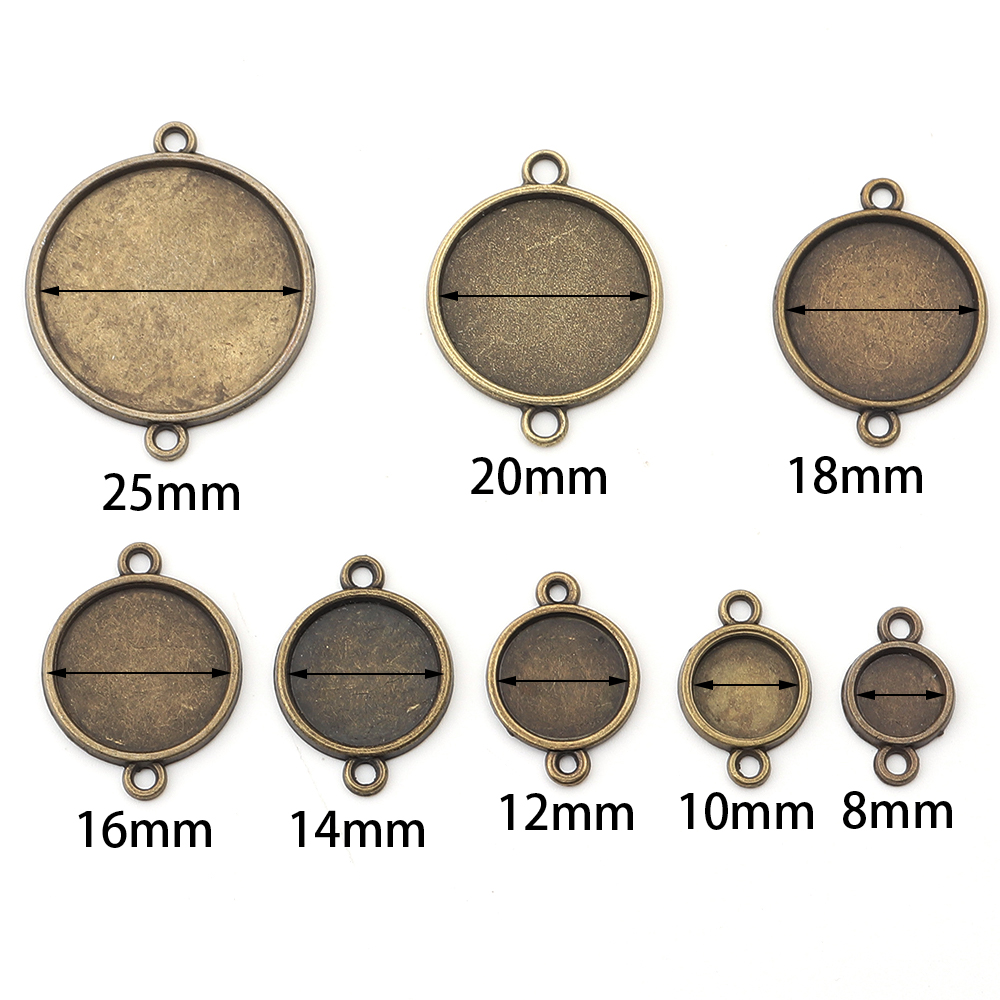 10pcs 8/10/12/14/16/18/20/25mm - đánh giá và giá Pendant Blank Bezel