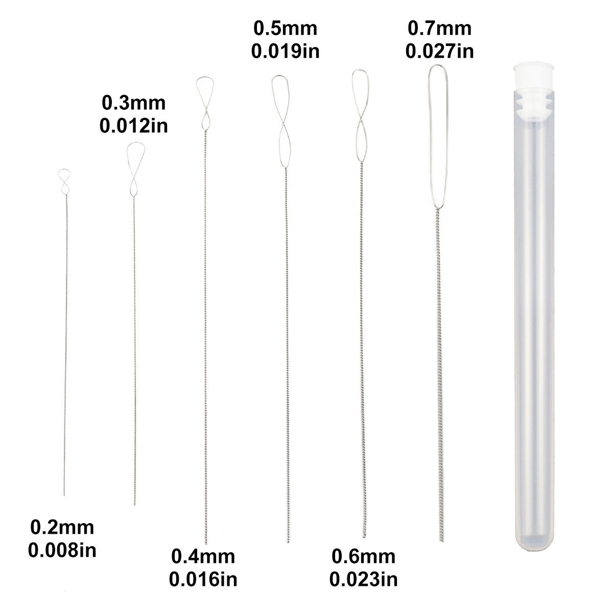 6Pcs/Lot 0.2-0.7mm Twisted Pin - đánh giá và giá Beading Needle Fine