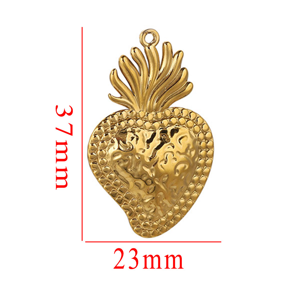 5pcs Stainless Steel Heart Sun - đánh giá và giá Jewelry Making Materials Wholesale