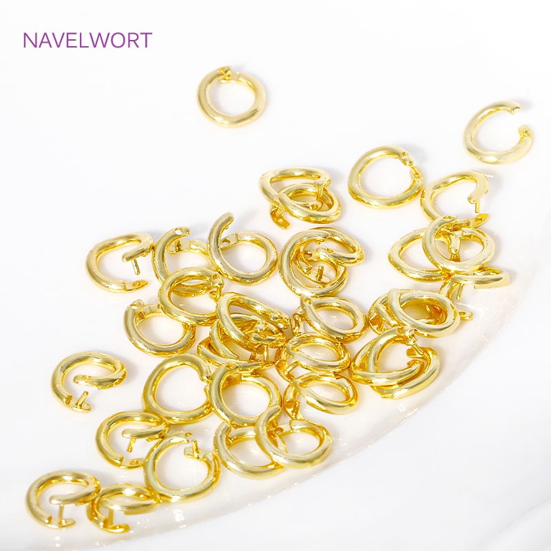 5.5-7.5mm 18K Gold Plated Open - đánh giá và giá Jewelry Making Hoops