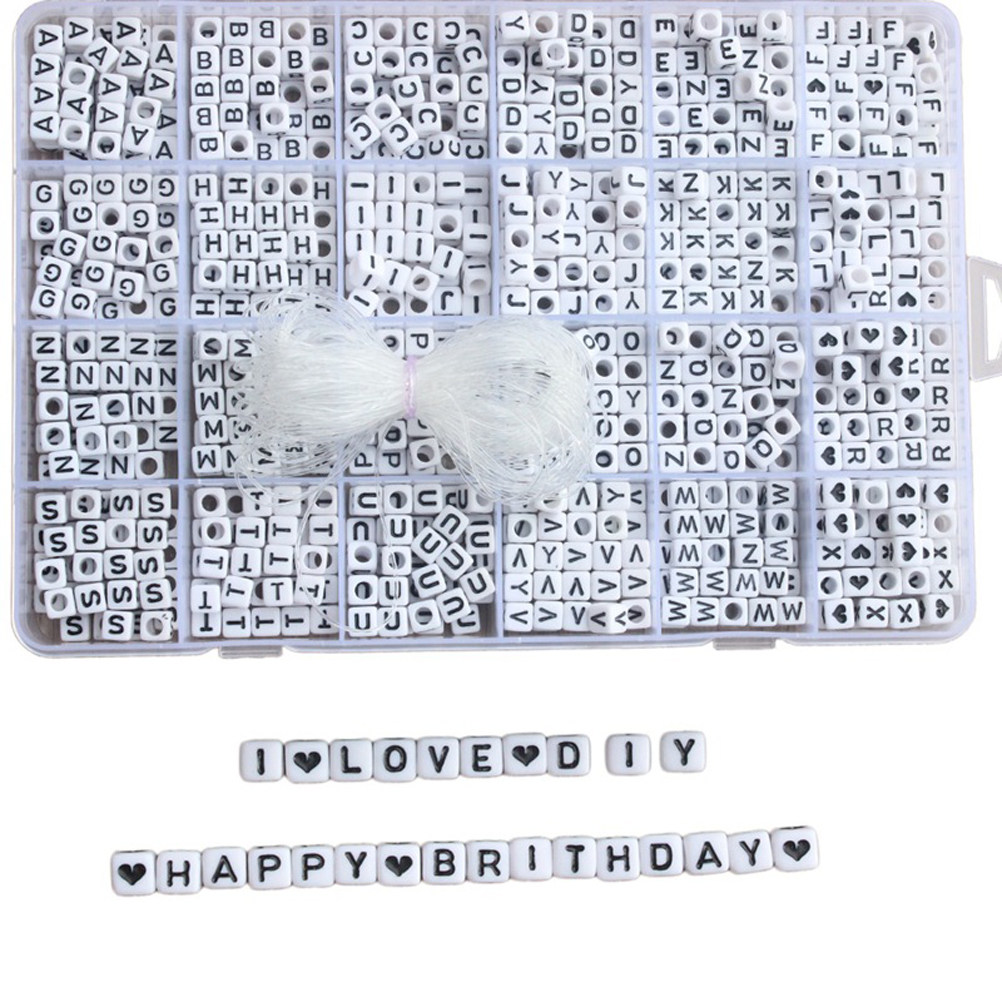 1200Pcs 6Mm Acrylic Alphabet B - đánh giá và giá Jewelry Making Game