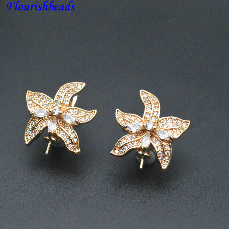30pc Pin Style CZ Paved Flower - đánh giá và giá Jewelry Making Kit