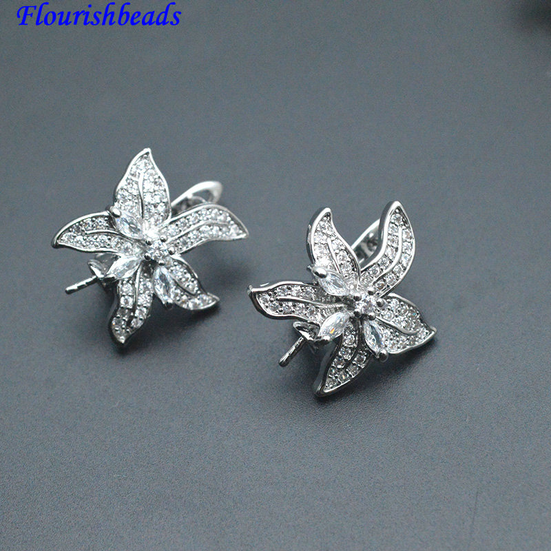30pc Pin Style CZ Paved Flower - đánh giá và giá Jewelry Making Kit
