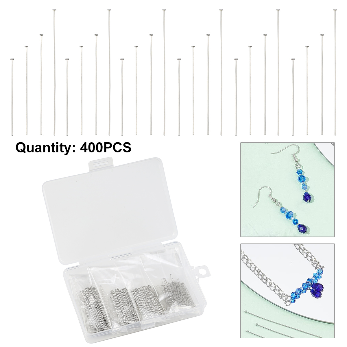 400pcs/box 35-50mm Stainless S - đánh giá và giá Beading Needle Fine