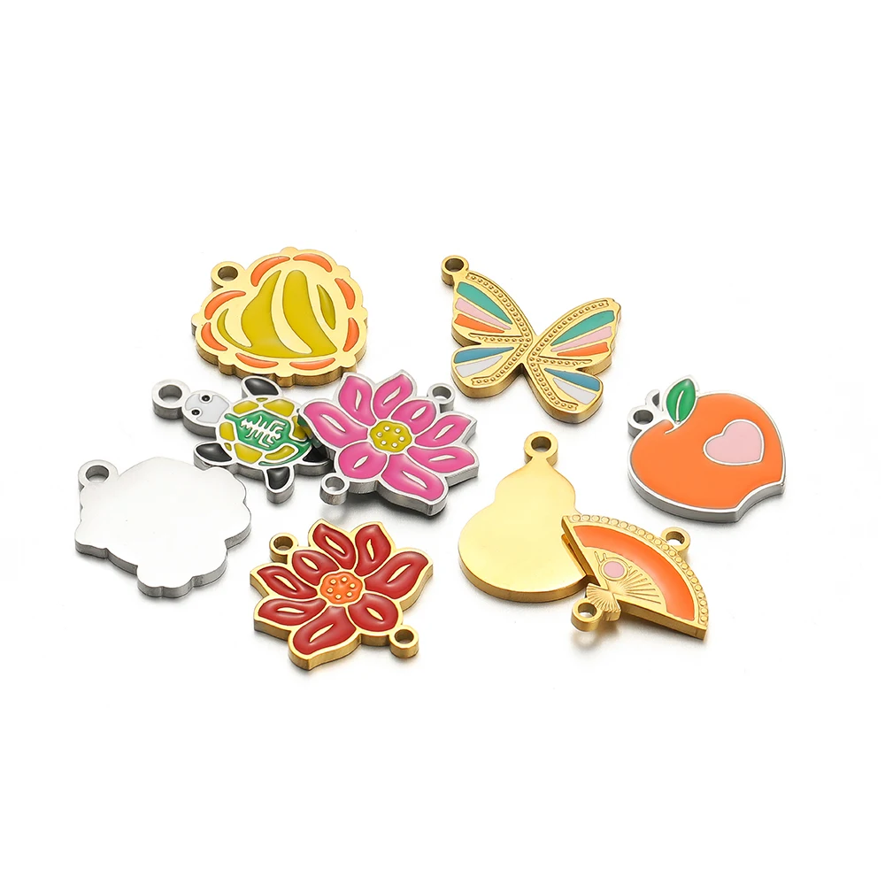 5pcs Stainless Steel Lotus But - đánh giá và giá Jewelry Making 4 Year Old