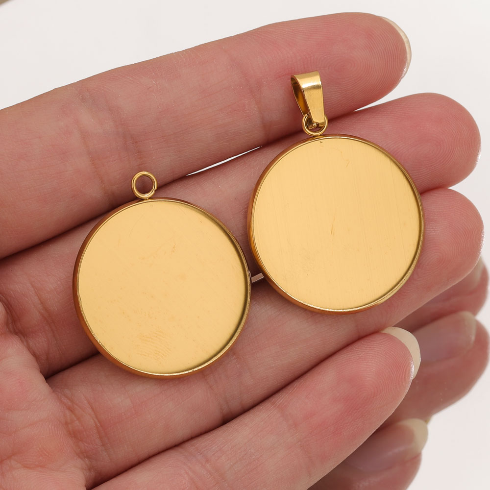 10pcs Stainless Steel Gold Pen - đánh giá và giá Pendant Blank Bezel