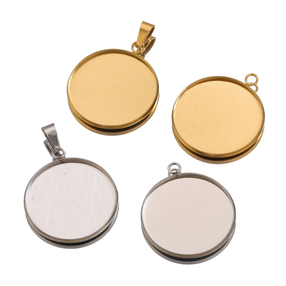 10pcs Stainless Steel Gold Pen - đánh giá và giá Pendant Blank Bezel