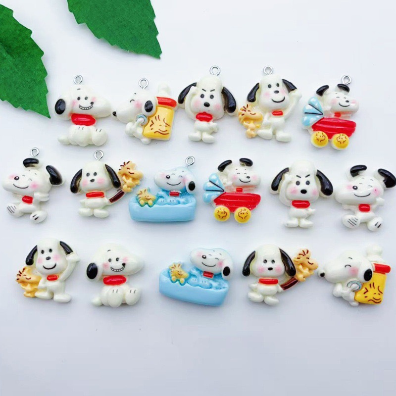 12pcs resin cartoon dog pendan - đánh giá và giá Jewelry Making Diy
