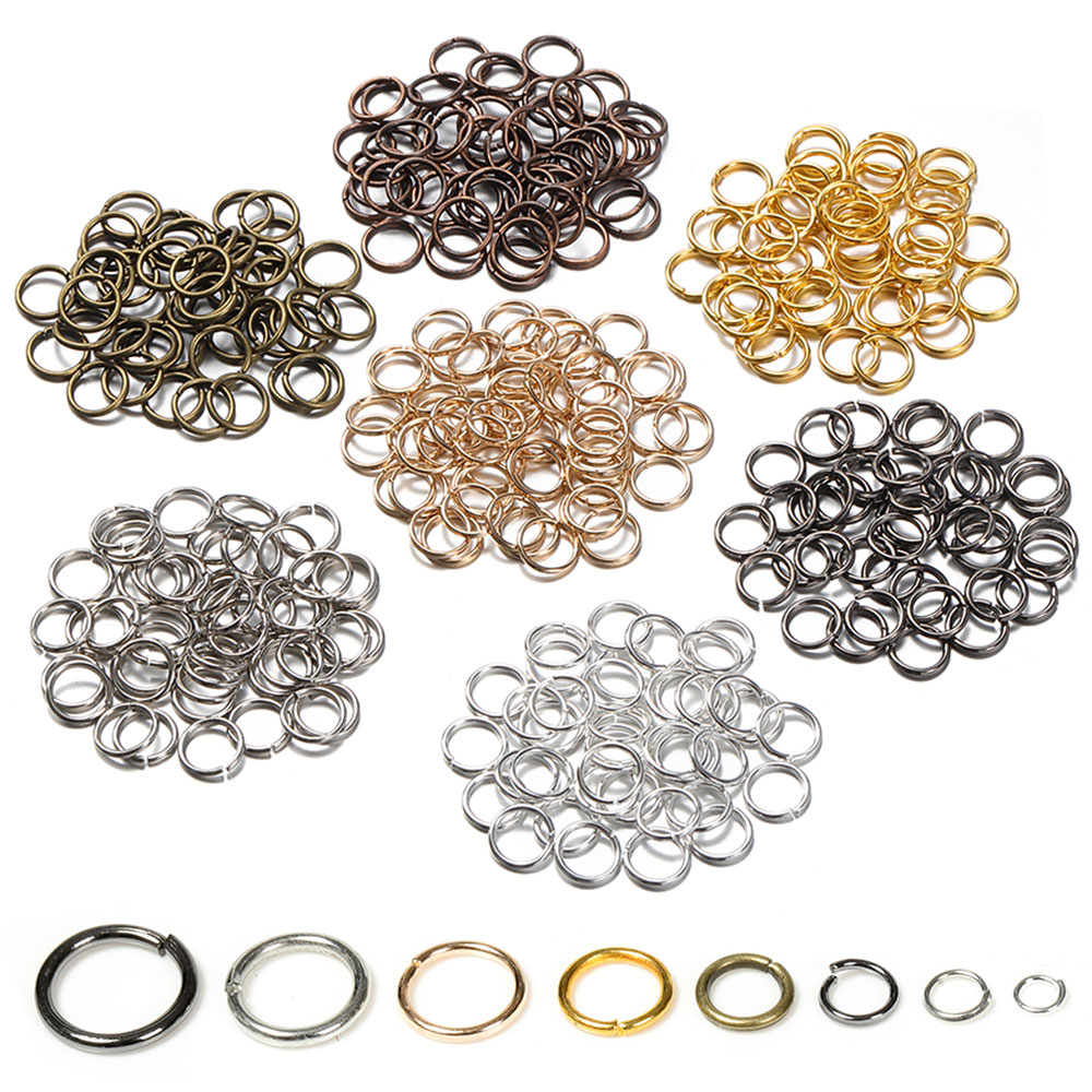 200pcs 3/4/5/6/7/8/10/12mm Met - đánh giá và giá Jewelry Making Jump Rings