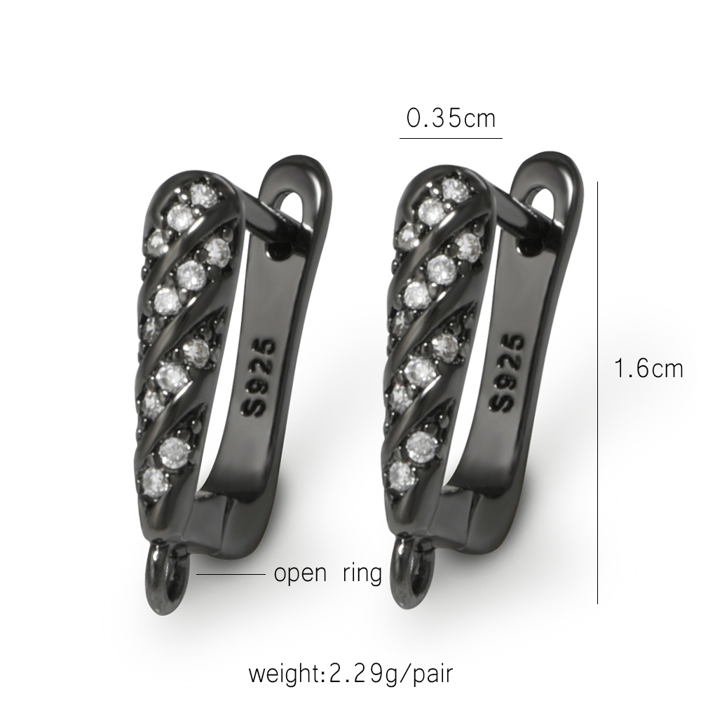 YANASI 1 Pair Gun Black  Brass - đánh giá và giá Jewelry Making Ideas