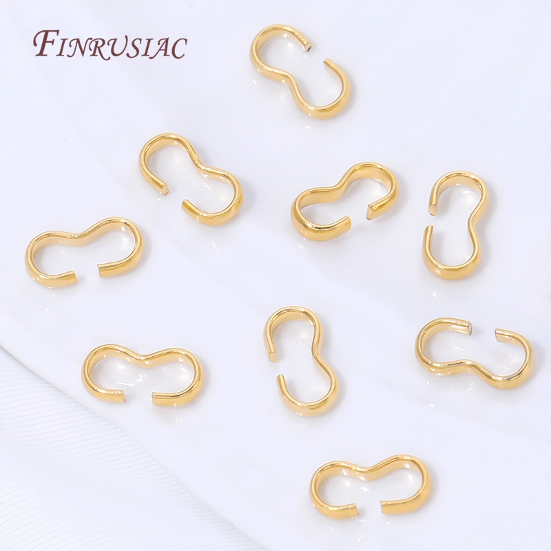 18K Gold Plated Open S Hook Cl - đánh giá và giá Jewelry Making Jump Rings