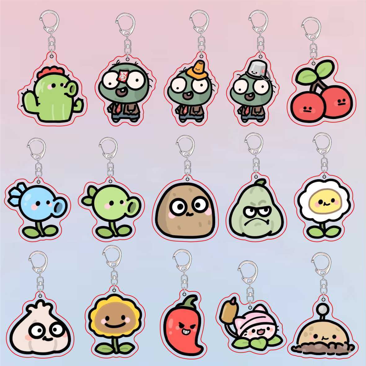 Plants Vs Zombies Acrylic Cute - đánh giá và giá Jewelry Making Ideas
