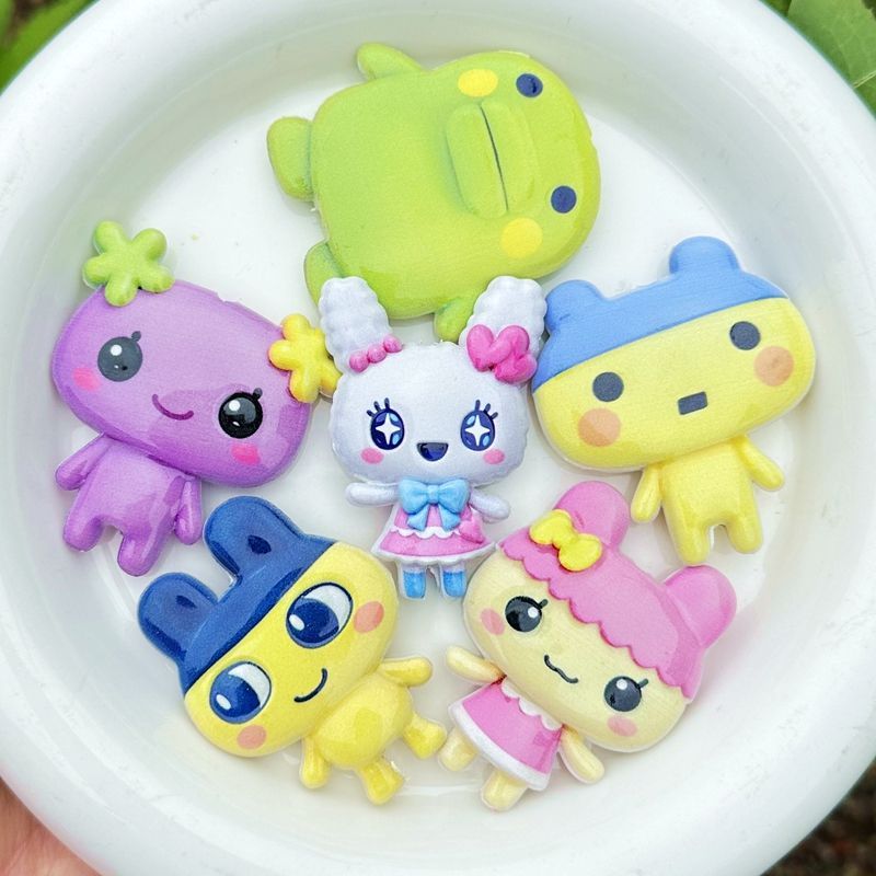 45mm Cartoon Tamagotchi double - đánh giá và giá Jewelry Making Parts