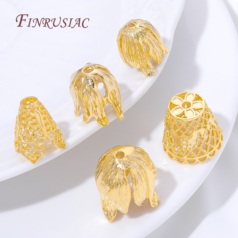 18K Gold Plated Tassel End Cap - đánh giá và giá Jewelry Making Materials Wholesale