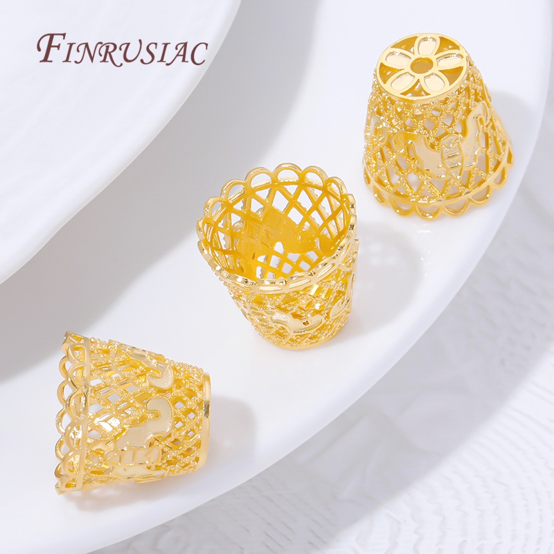 18K Gold Plated Tassel End Cap - đánh giá và giá Jewelry Making Materials Wholesale