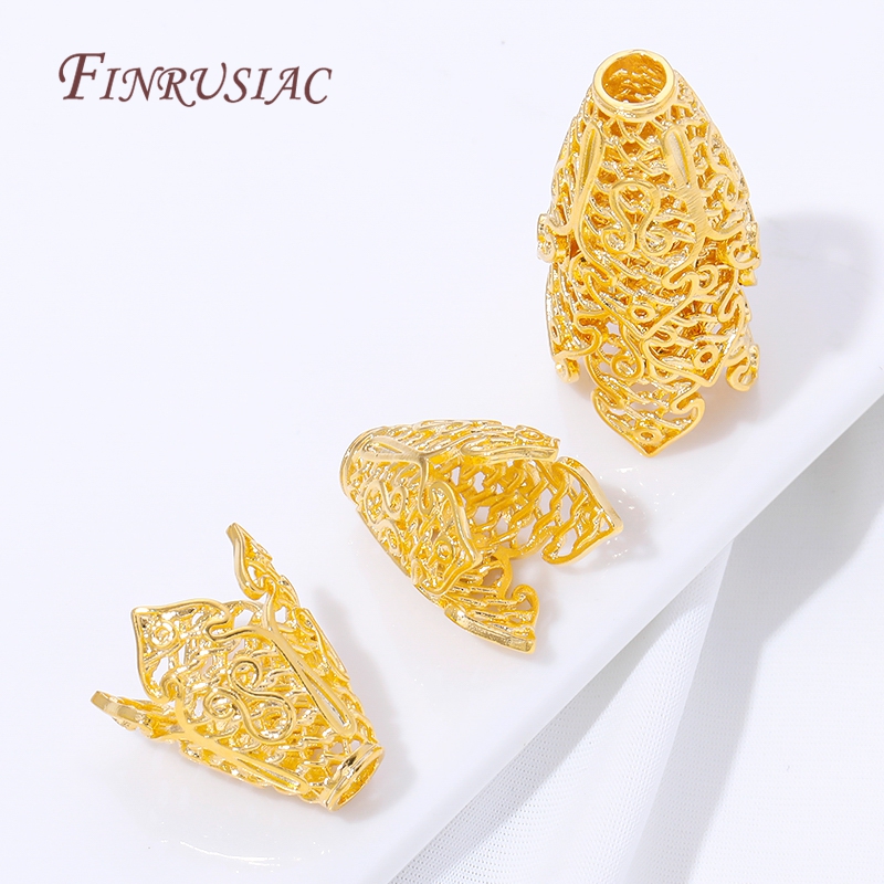 18K Gold Plated Tassel End Cap - đánh giá và giá Jewelry Making Materials Wholesale