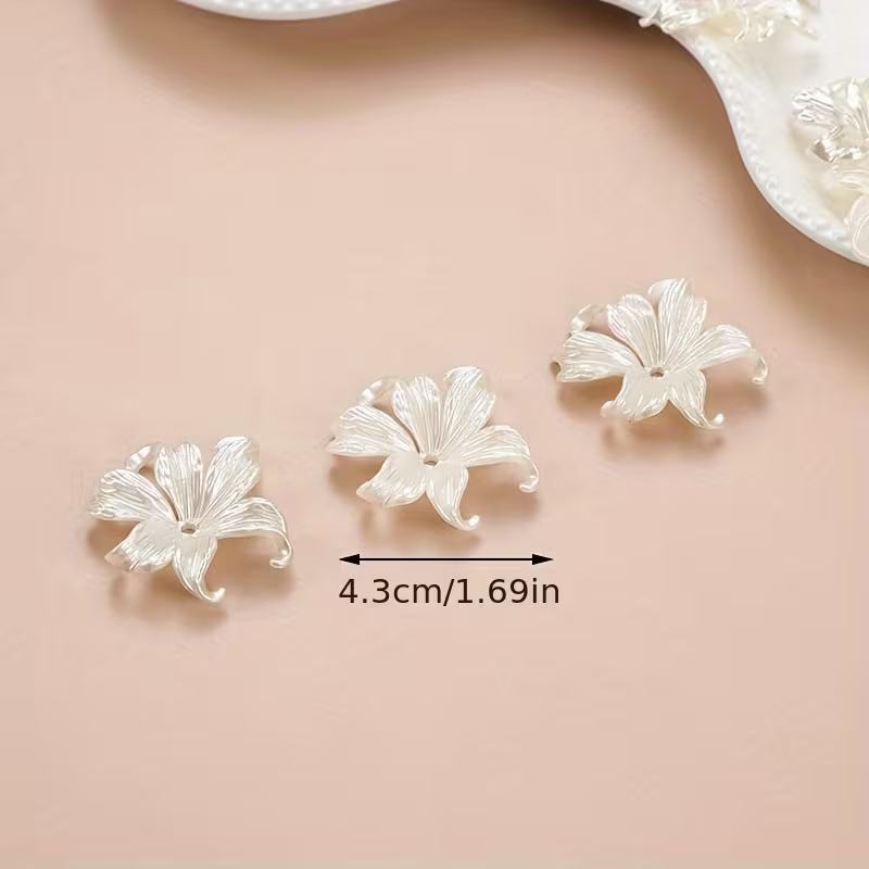 20pcs White Big Iris Flower Be - đánh giá và giá Jewelry Making For Adults