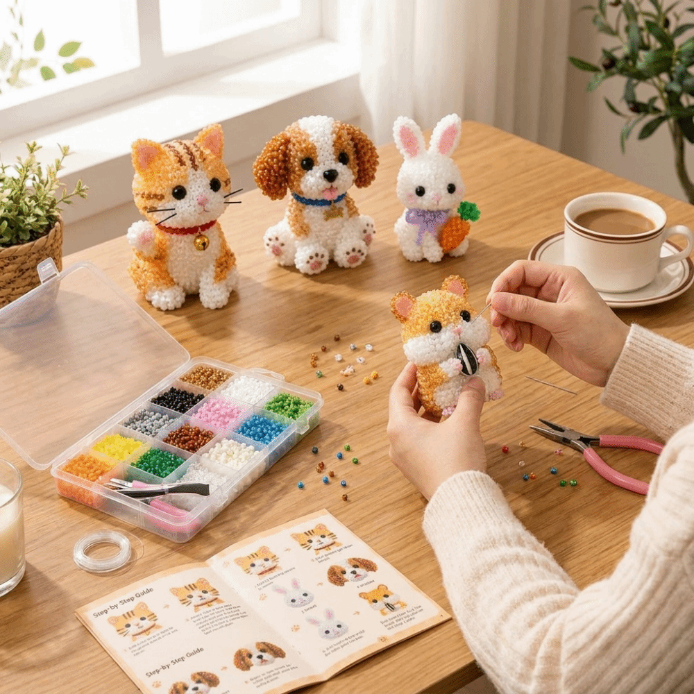Handmade DIY Animal Bead Embro - đánh giá và giá Jewelry Making Education