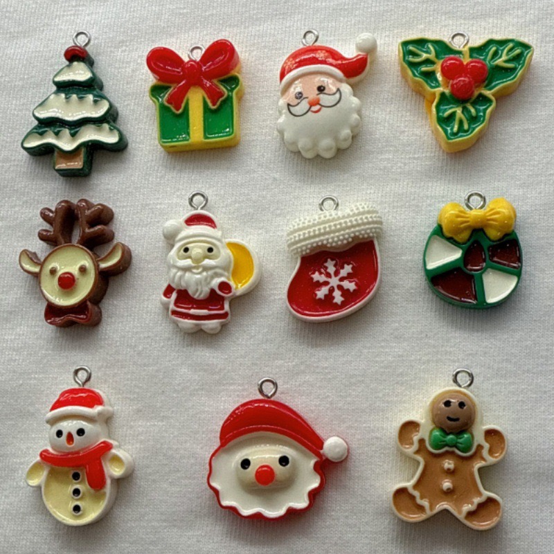 10pcs Christmas Cartoon Series - đánh giá và giá Jewelry Making Diy