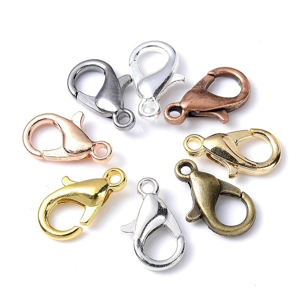 100pcs 9 12 14mm Zinc Alloy Lo - đánh giá và giá Jewelry Making Parts