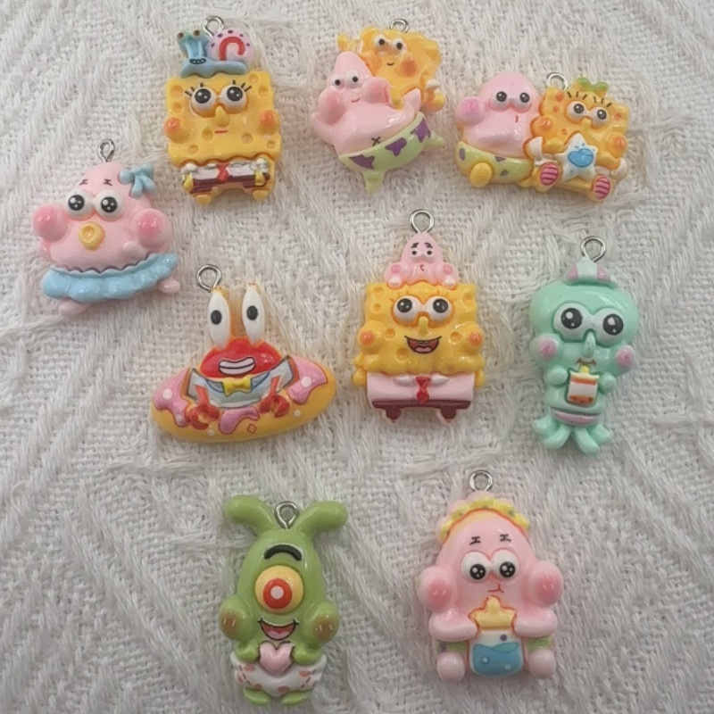 10pcs cartoon resin pendant, D - đánh giá và giá Jewelry Making Diy