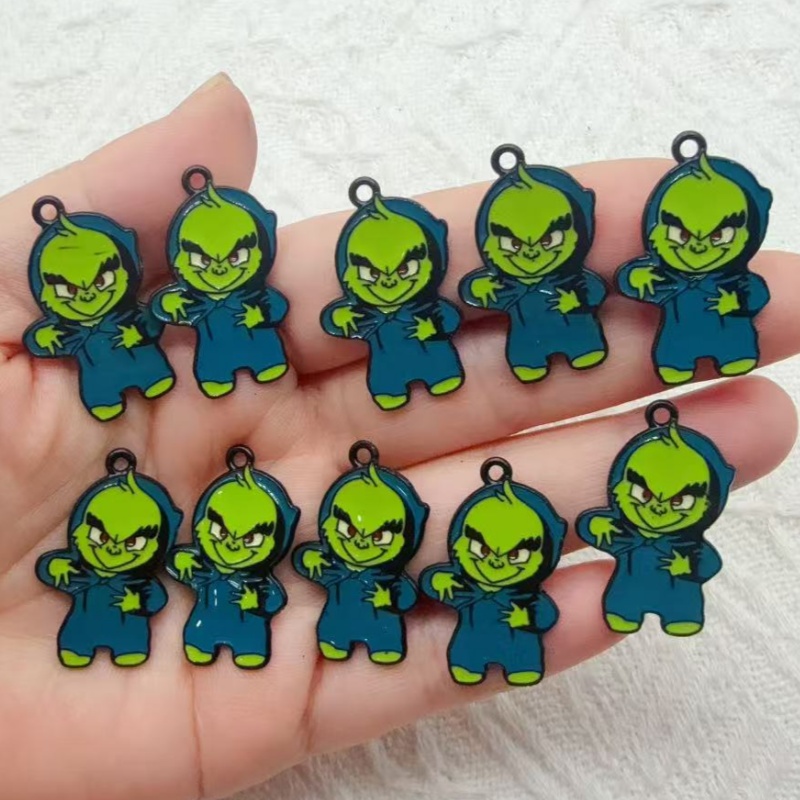 10pcs alloy drip oil cartoon C - đánh giá và giá Jewelry Making Diy