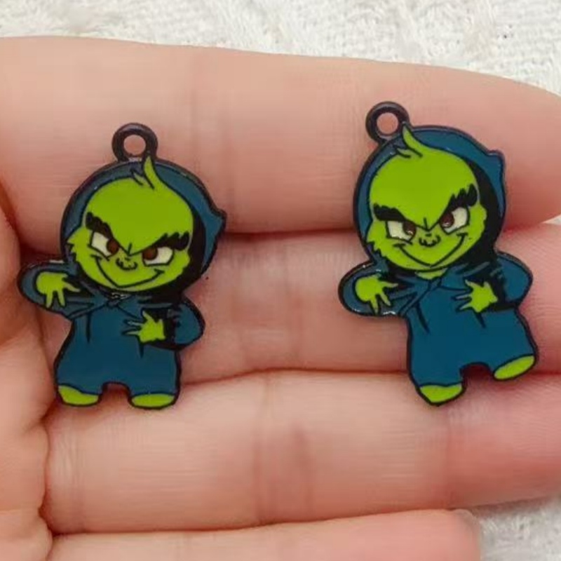10pcs alloy drip oil cartoon C - đánh giá và giá Jewelry Making Diy
