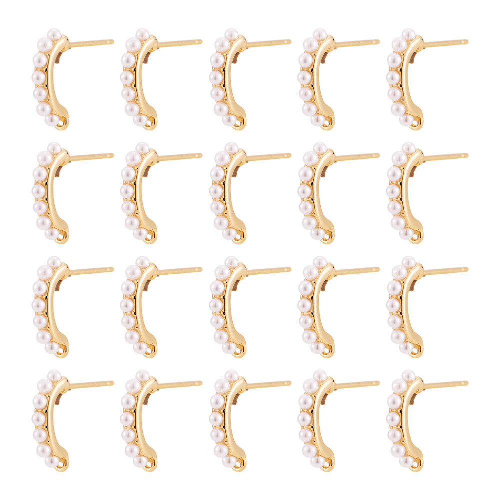 30pcs Brass Stud Earring Findi - đánh giá và giá Jewelry Making Bead