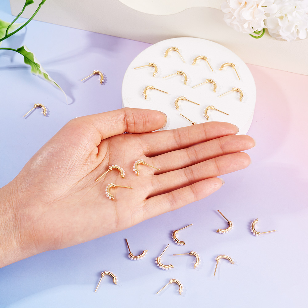 30pcs Brass Stud Earring Findi - đánh giá và giá Jewelry Making Bead