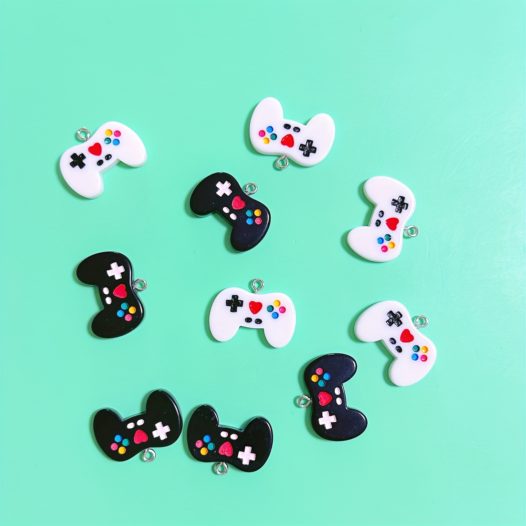 10Pcs Black Game Controller Re - đánh giá và giá Jewelry Making Game